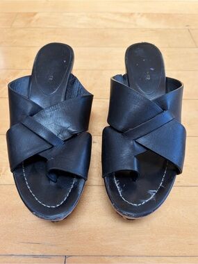 Donald J. Pliner Black Heeled Sandals